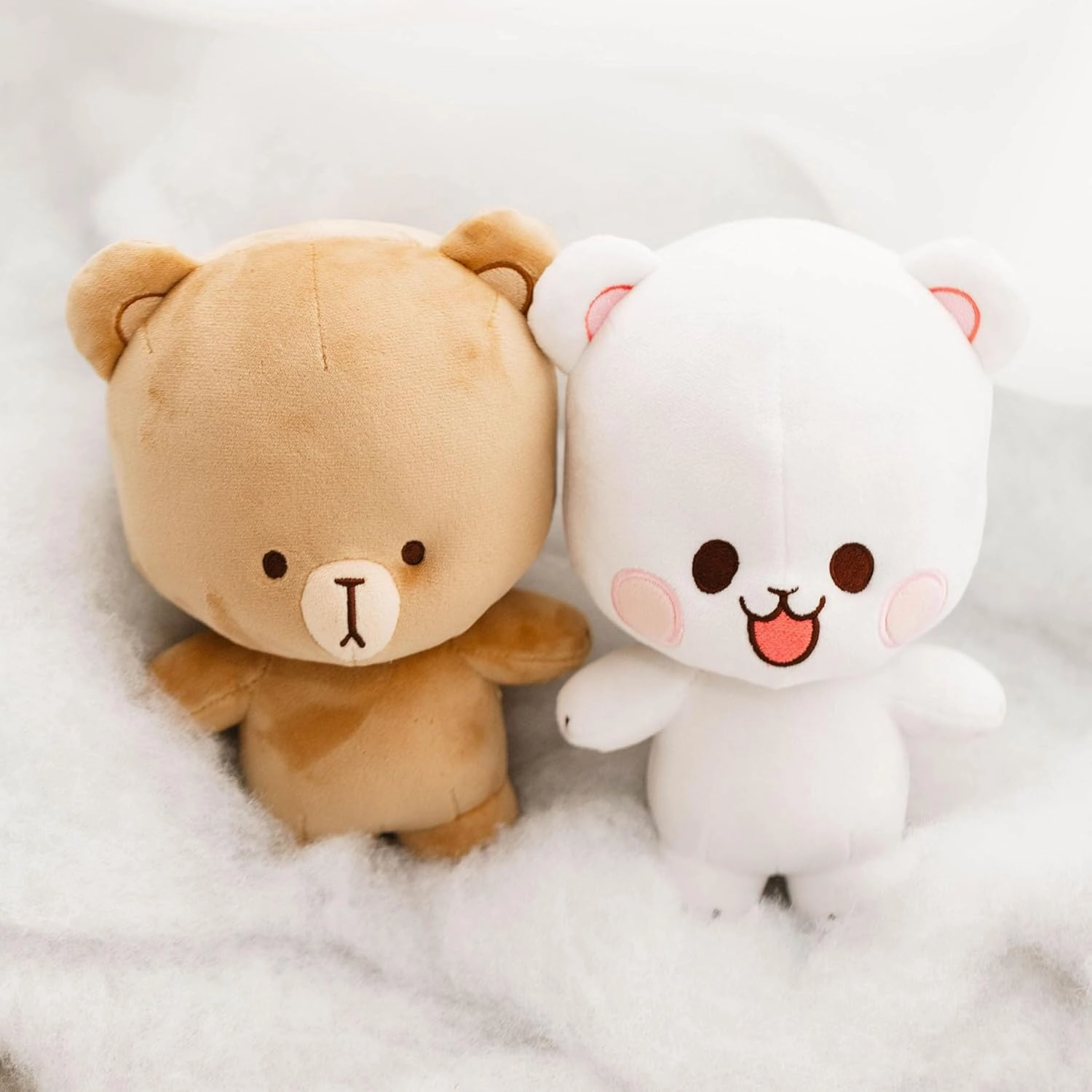 Official Mocha Plush 7" Inch Authentic Merchandise Adorable Cute Stuffed Bear Travel Sized Soft Gift for Any Occassion Friend Couples Holiday Birthday Cuddly Men Women Adult Unisex