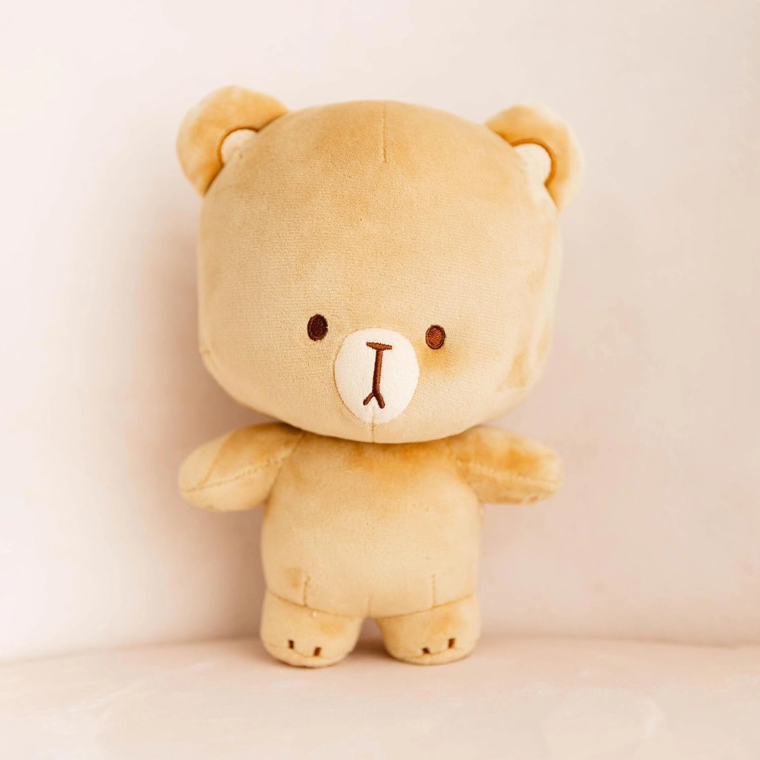 Official Mocha Plush 7" Inch Authentic Merchandise Adorable Cute Stuffed Bear Travel Sized Soft Gift for Any Occassion Friend Couples Holiday Birthday Cuddly Men Women Adult Unisex