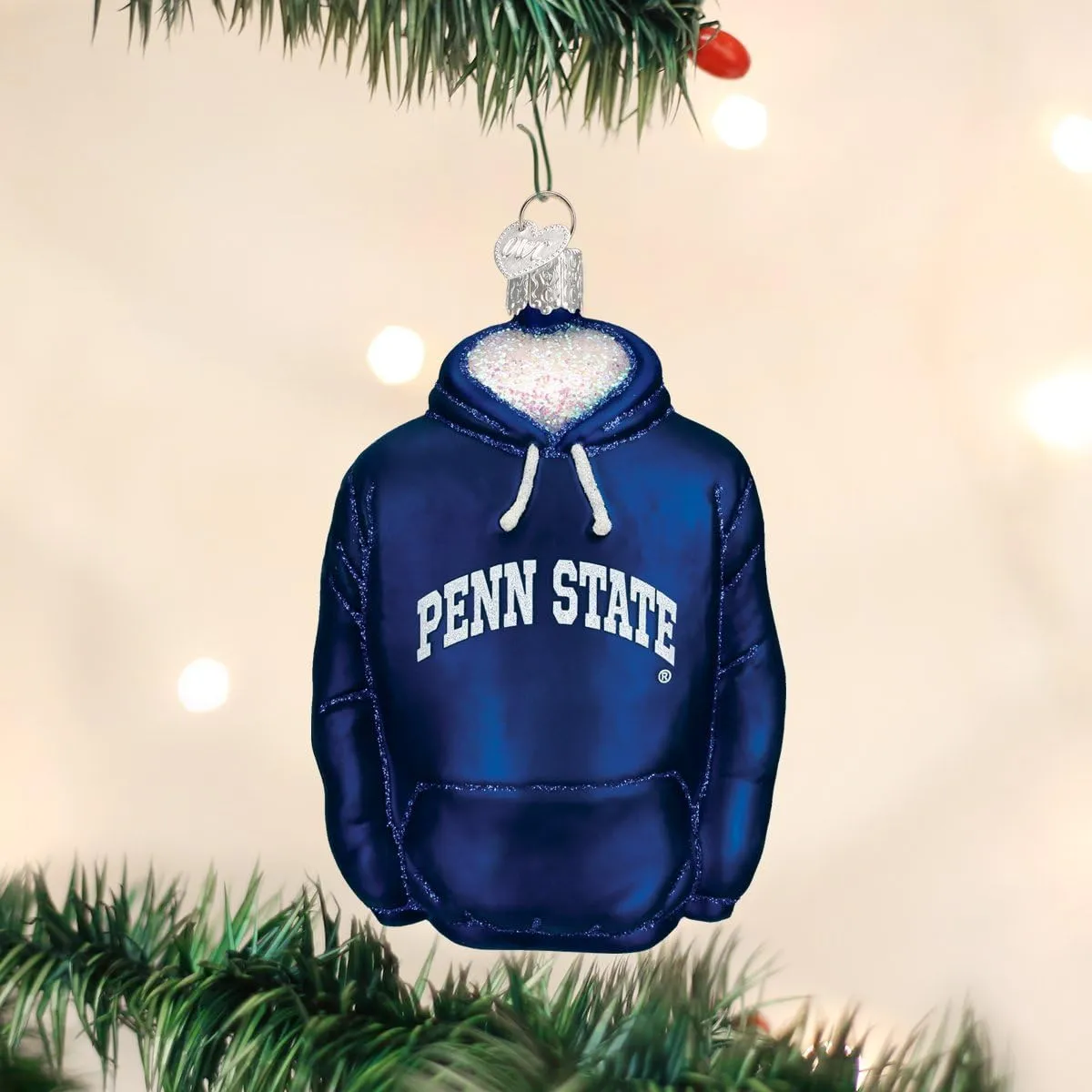 Old World Christmas Ornaments: Penn State University Glass Blown Ornaments for Christmas Tree, Hoodie