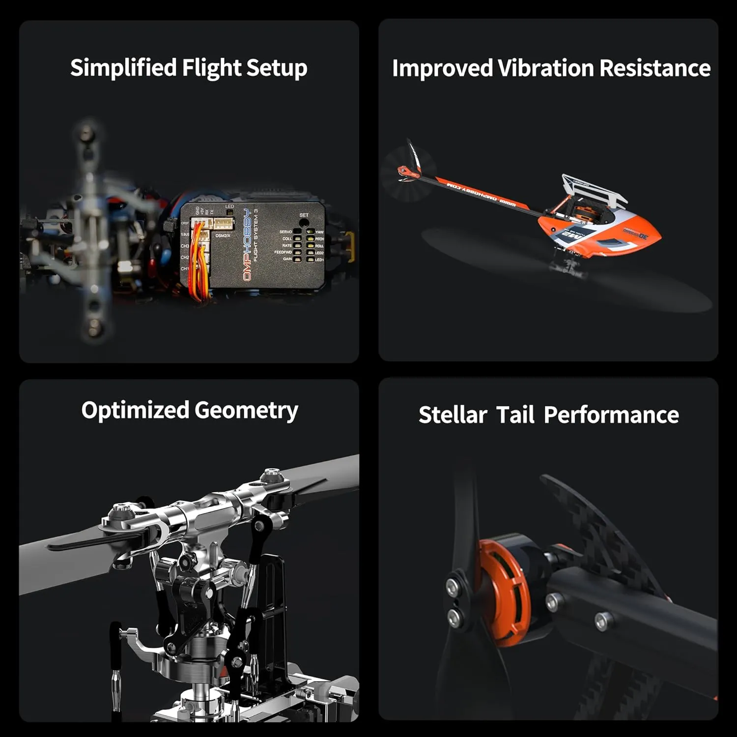 OMPHOBBY M2 EVO MK2 RC Helicopter for Adults Dual Brushless Motors Direct-Drive 6 Channel RC Helicopters Outdoor, Superior 3D Remote Control Plane Gifts Newly Upgraded Mini Drone PNP Yellow
