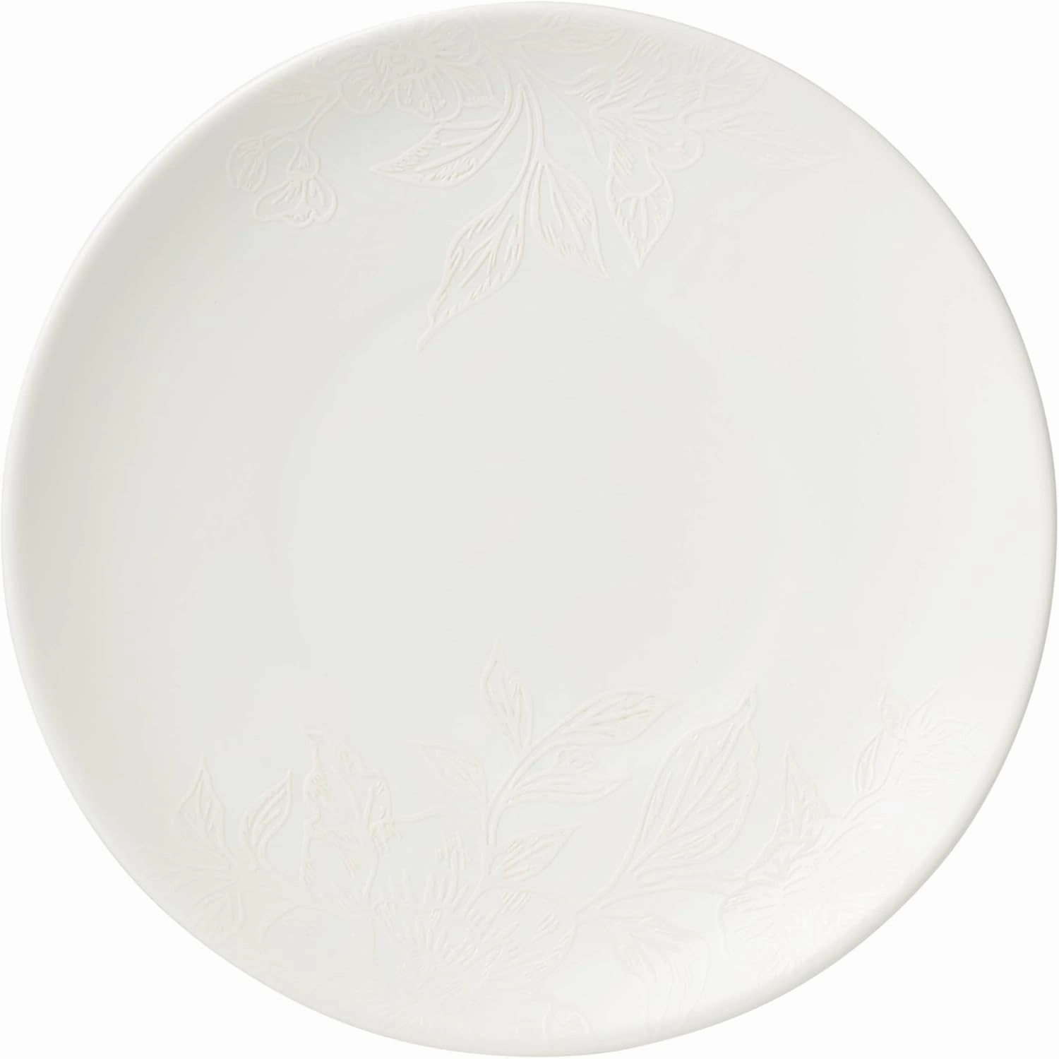 Oneida 897397 Roseto 12-Piece Dinnerware Set, White