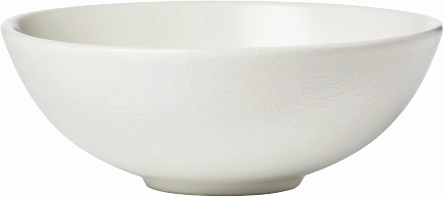 Oneida 897397 Roseto 12-Piece Dinnerware Set, White