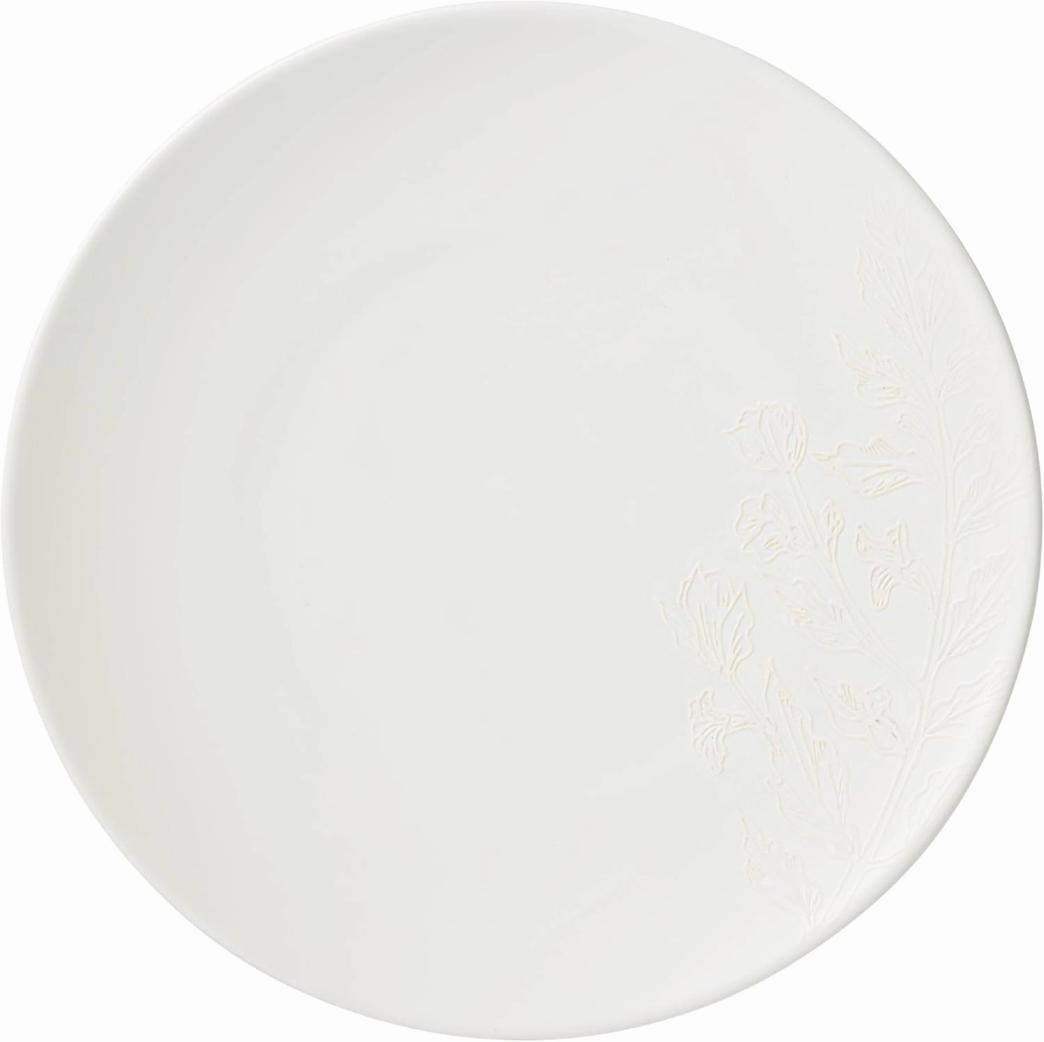 Oneida 897397 Roseto 12-Piece Dinnerware Set, White