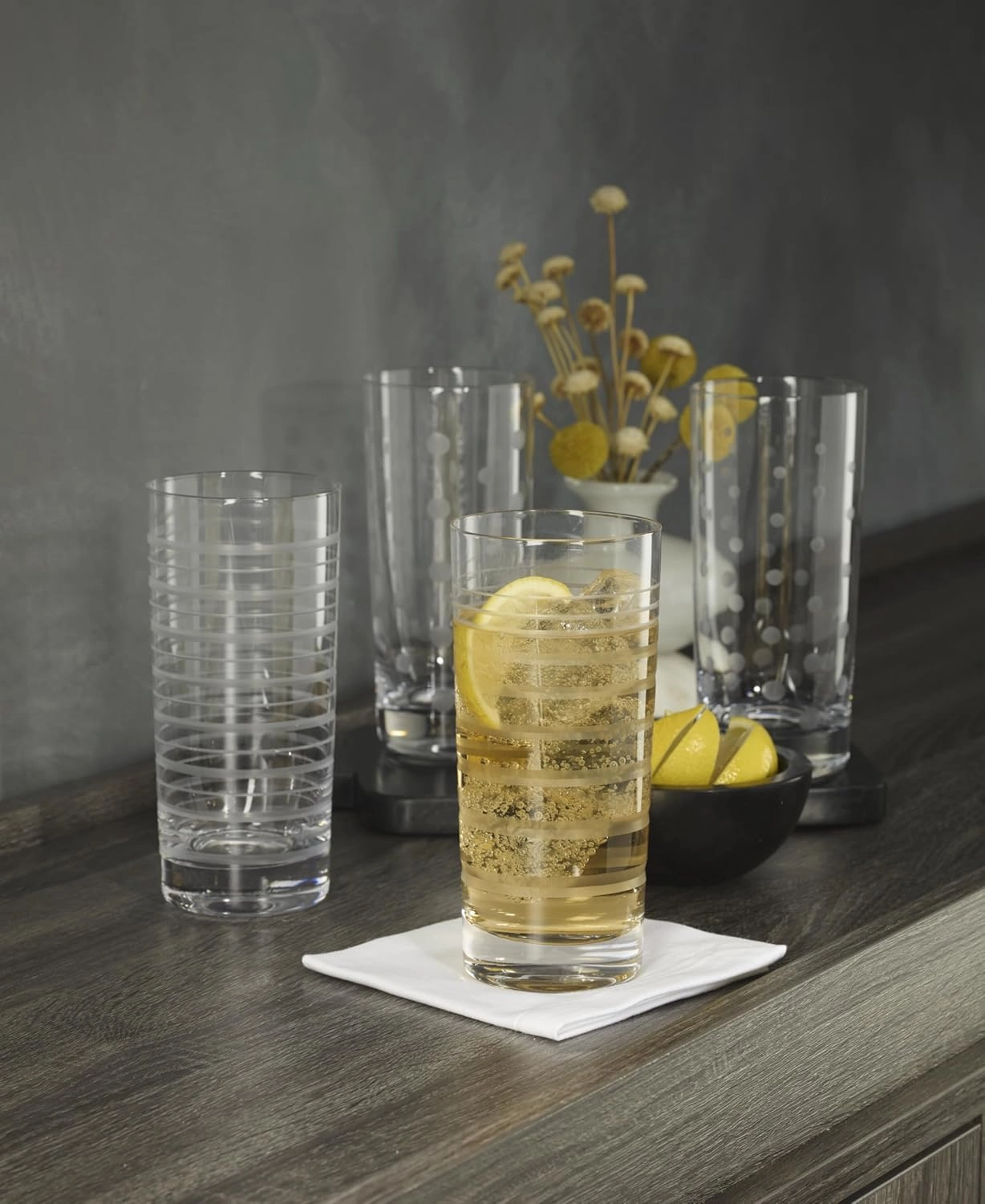 Oneida 897853 Mingle Hiball Glasses, Set Of 4