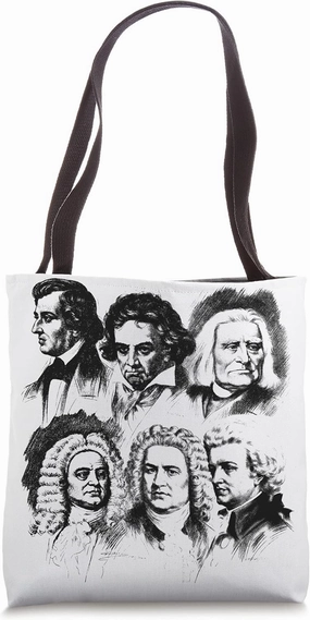 Orchestra Symphony Classical Music Composers Beethoven Bach Tote Bag