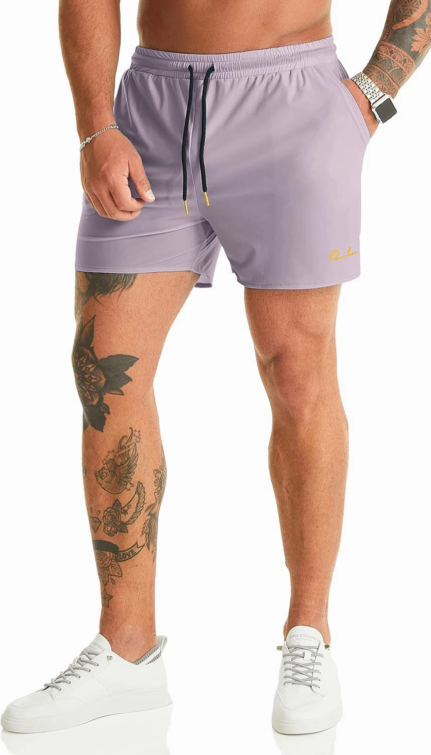 Ouber Men's Light Athletic Short Workout Quick Dry Shorts for Running Swimming Gym Training Shorts