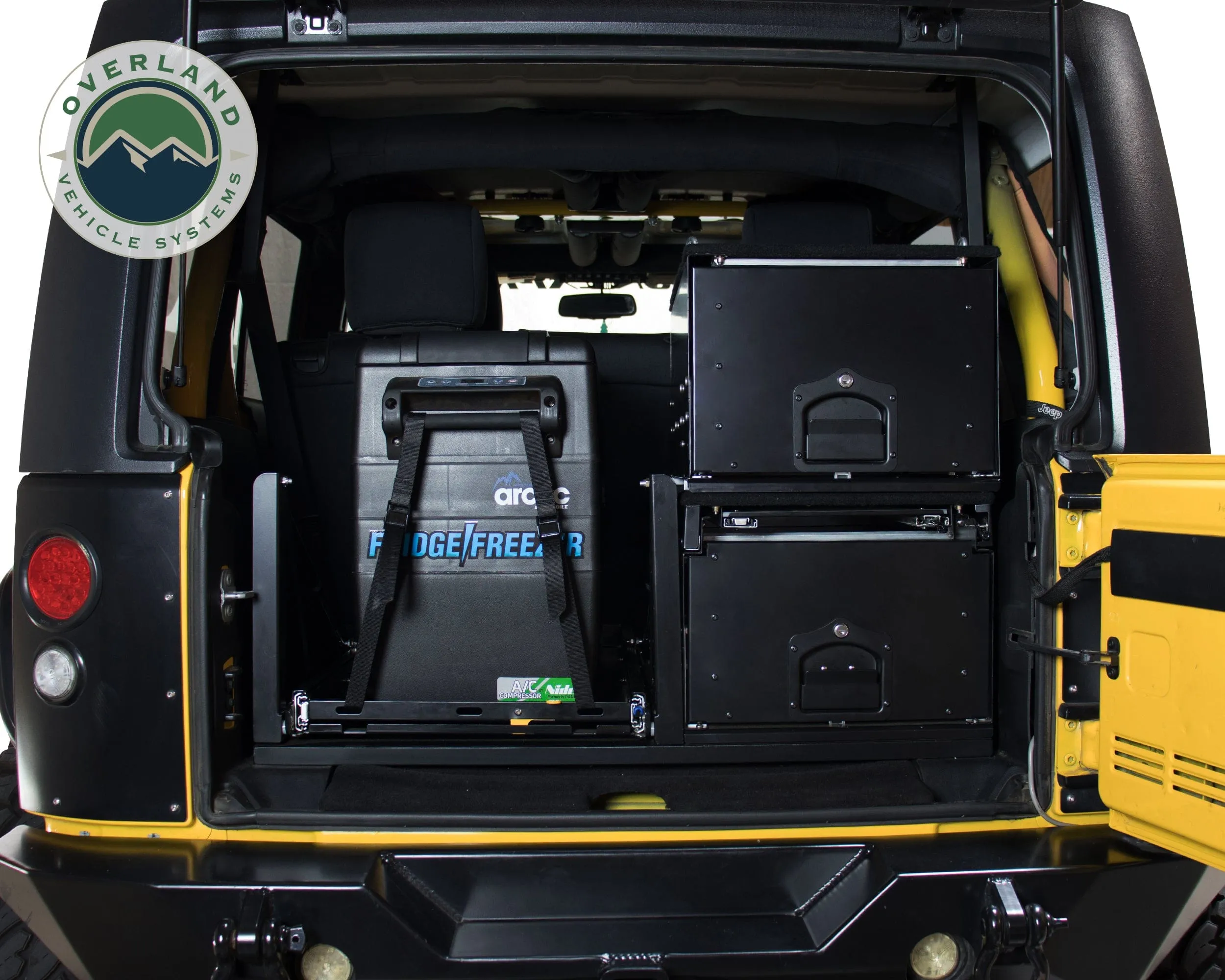 Overland Vehicle Systems Cargo Box With Slide Out Drawer & Working Station Size