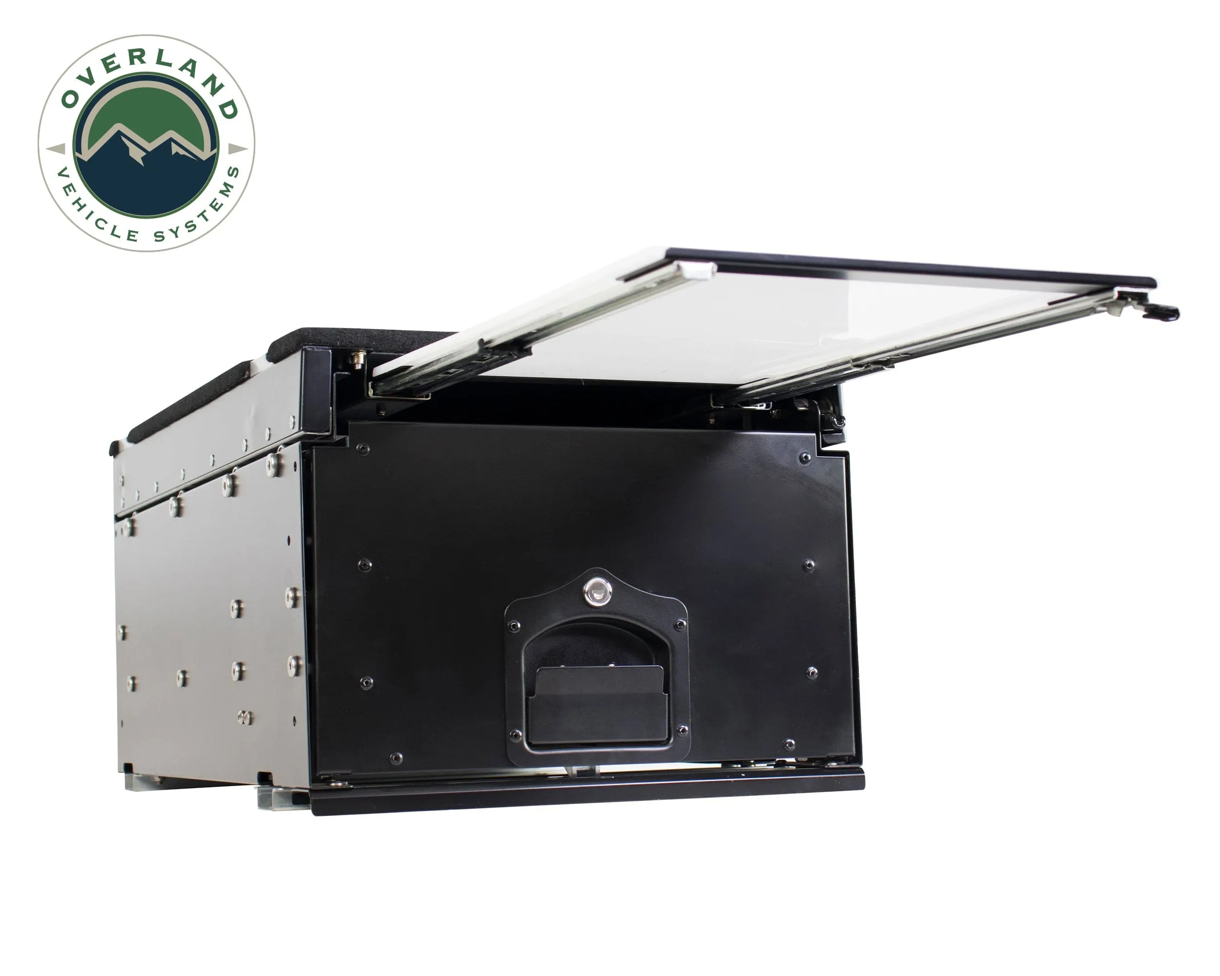 Overland Vehicle Systems Cargo Box With Slide Out Drawer & Working Station Size