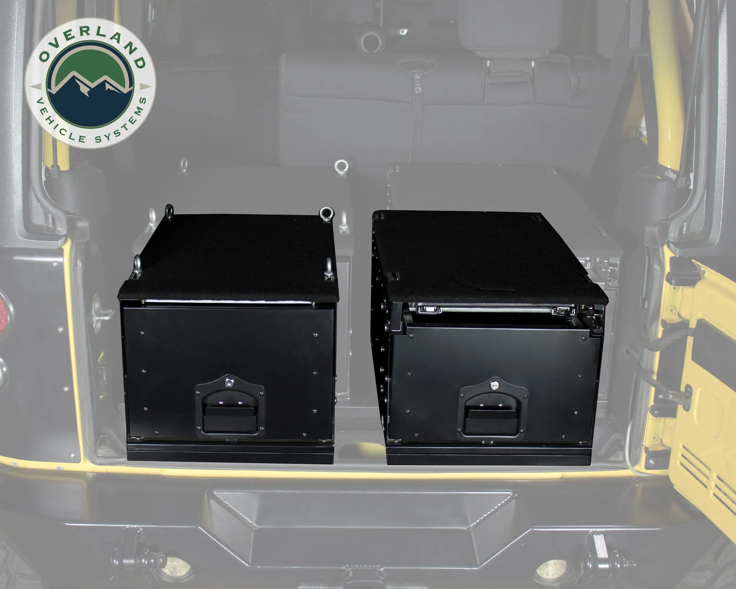 Overland Vehicle Systems Cargo Box With Slide Out Drawer & Working Station Size
