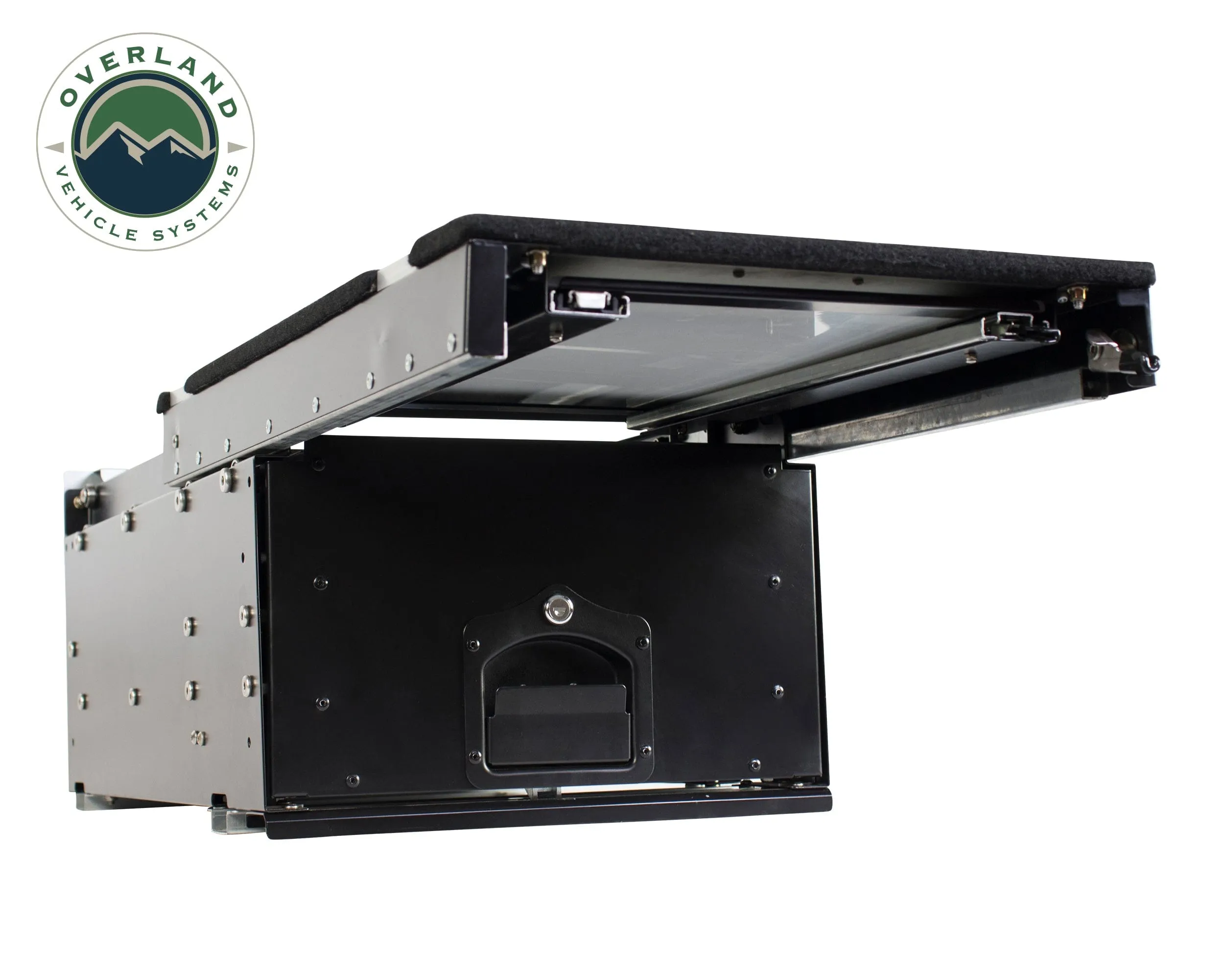 Overland Vehicle Systems Cargo Box With Slide Out Drawer & Working Station Size