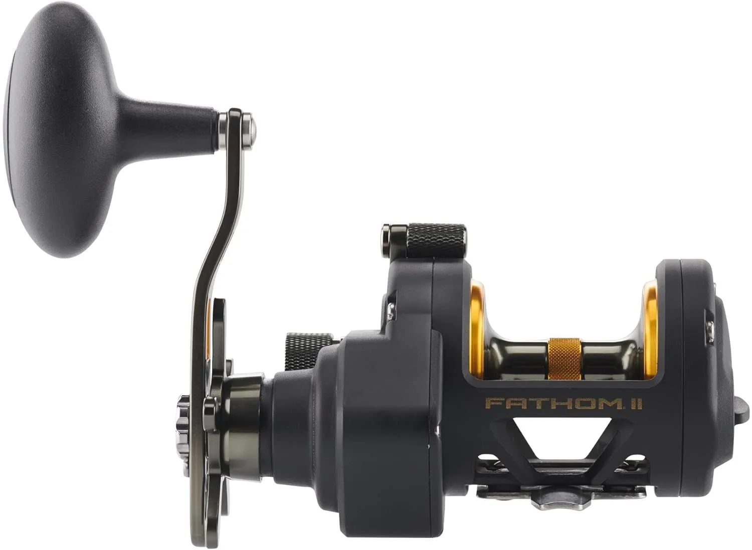 PENN Fathom II Star Drag Conventional Fishing Reel, Black Gold, 25N