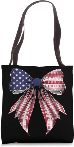 Pianist Piano Player 4th of July USA American Flag Patriotic Tote Bag