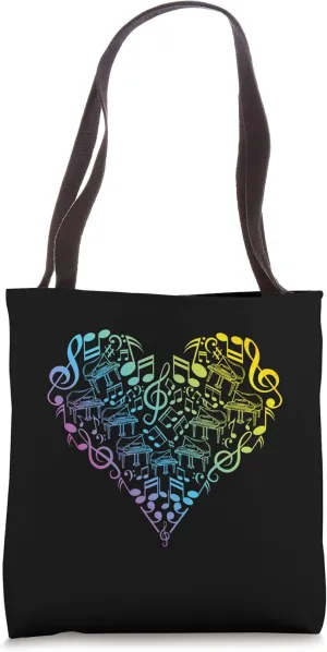 Pianist Piano Player Piano Music Piano Lover Piano Heart Tote Bag