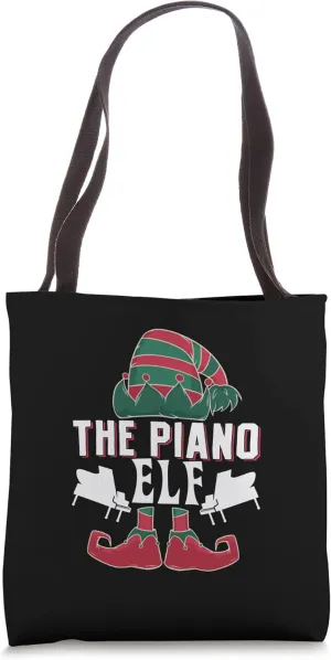 Pianist The Piano Elf Orchestra Musician Tote Bag