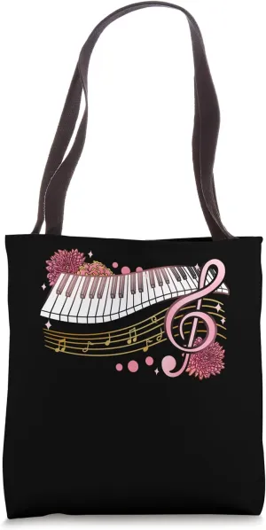 Piano Pianist Piano Player Keyboard Tote Bag