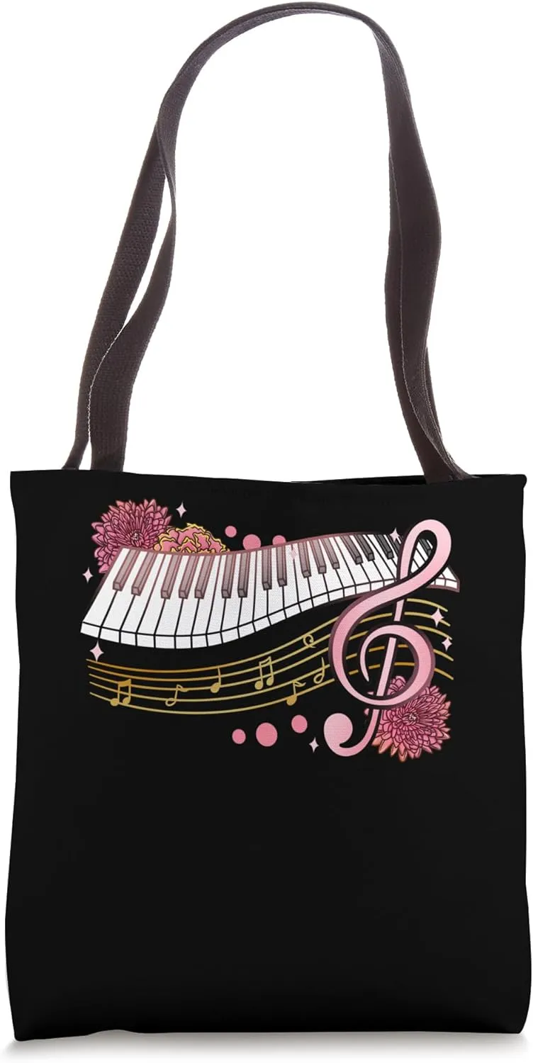 Piano Pianist Piano Player Keyboard Tote Bag