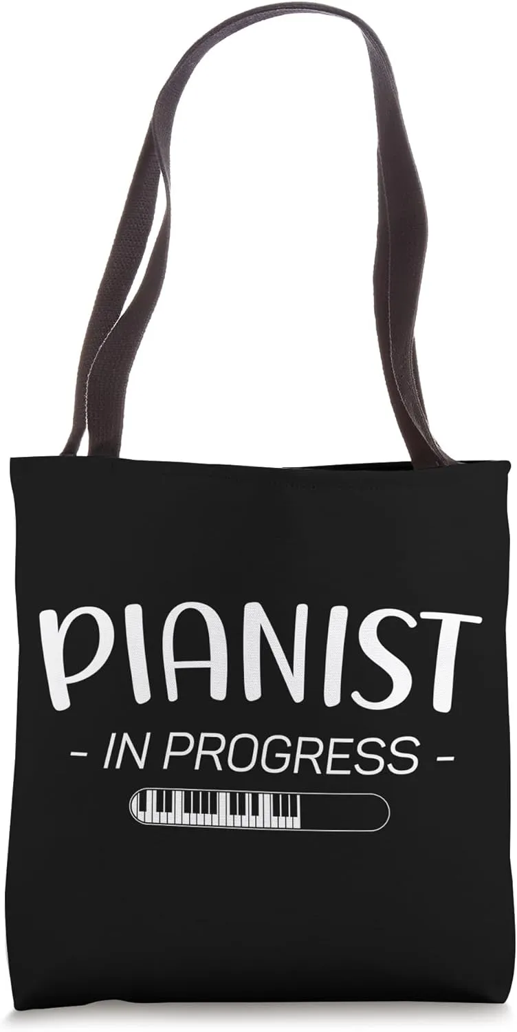 Piano Teacher Pianist Future Heart Keyboard Vintage Pianist Tote Bag