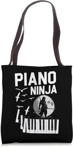 Piano Teacher Pianist Ninja Keyboard Piano Ninja Tote Bag