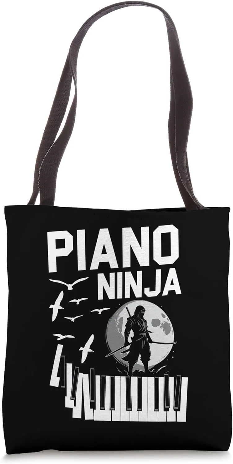 Piano Teacher Pianist Ninja Keyboard Piano Ninja Tote Bag