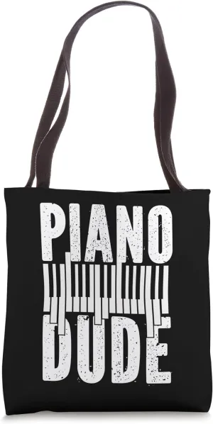 Piano Teacher Pianist Retro Vintage Keyboard Piano Dude Tote Bag