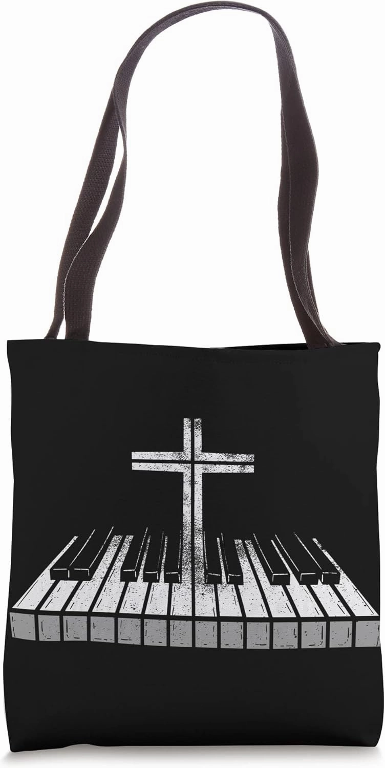 Piano Musician Instrumentalist Musical Christian Believer Tote Bag