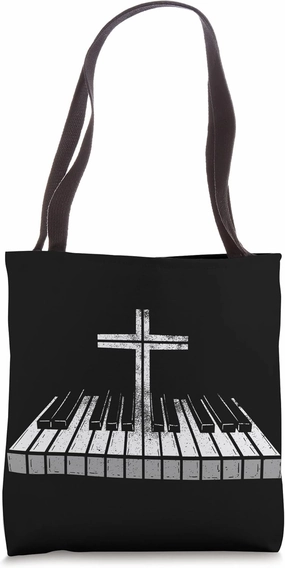 Piano Musician Instrumentalist Musical Christian Believer Tote Bag