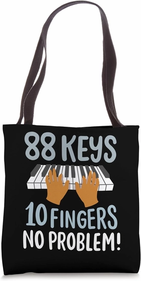 Piano Pianist Piano Player Keyboard Tote Bag