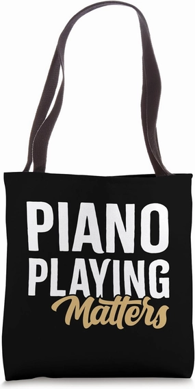 Piano Playing Matters Vintage Pianist Tote Bag
