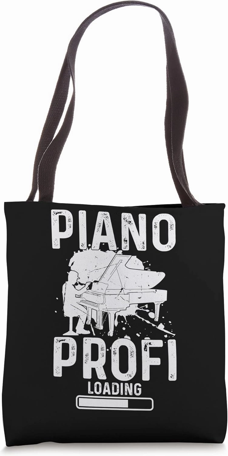 Piano Profi Loading - Piano Keyboard Playing Piano Pianist Tote Bag