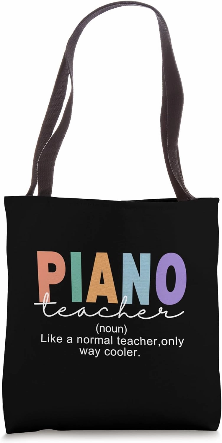 Piano Teacher Definition Funny Piano Teacher Tote Bag