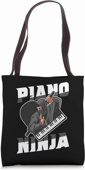Piano Teacher Pianist Keyboard Ninja Tote Bag
