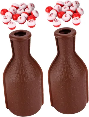Plastic Billiard Ball Dice Pool Bottle Set 2 Pcs Billiard Shaker Bottle Props for Toy