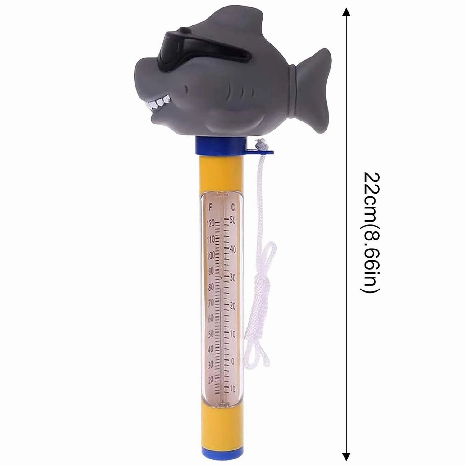 Pool Thermometer Floating,Large Size Easy to Read Water Temperature Thermometer,Funny Animal Pool Thermometer for Outdoor & Indoor Swimming Pools,Spas,Ice Bath,Hot Tub,Aquariums