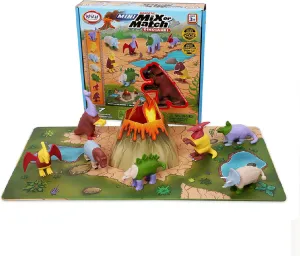 POPULAR PLAYTHINGS Mini Magnetic Mix or Match Dinosaurs Deluxe Set of 7 Dinosaurs