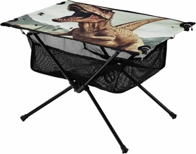 Portable Camping Table Roaring Dinosaur Outdoor Foldable Camp Tables for Outside, Camping, Hiking, Tailgating