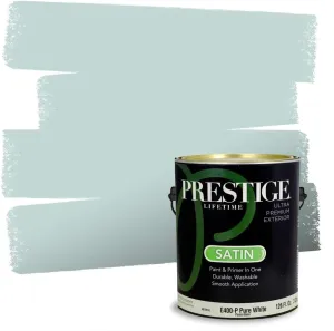Prestige Paints E400-P-SW6477 Exterior Paint and Primer in One, 1-Gallon, Satin, Comparable Match of Sherwin Williams Tidewater, 1 Gallon, SW79-Tidewater