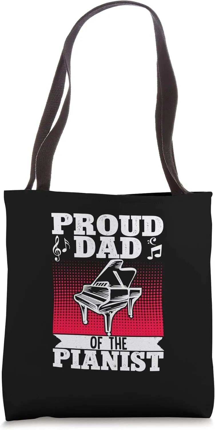 Proud Dad Of The Pianist Orchestra Musician Tote Bag