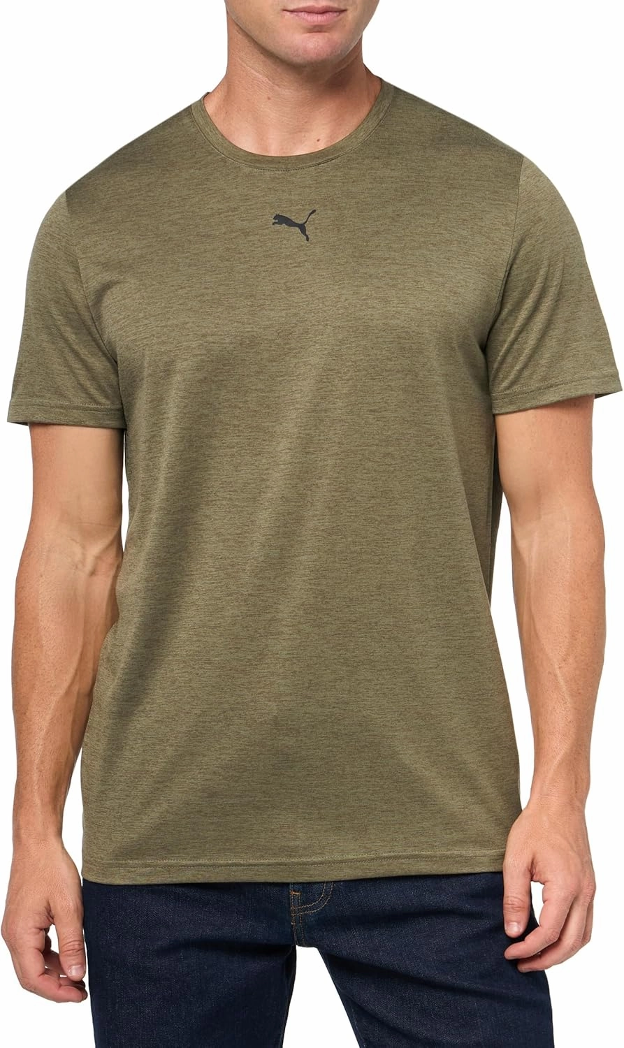 PUMA Men's Train All Day Essentials Small Cat T-Shirt