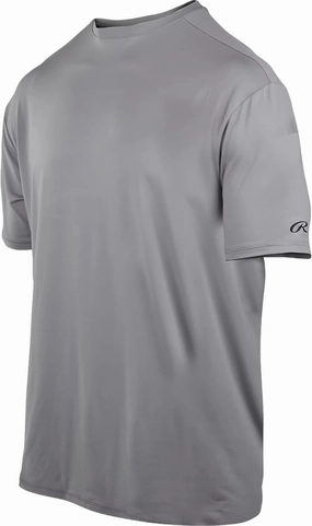 Rawlings Men's Athletic Fit Short Sleeve Shirt | Baseball Training Apparel | Multiple Colors