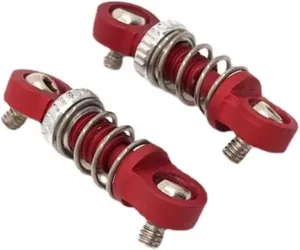 Rc Special Shock Absorber For MINI-Q9 1/28 2pcs Metal Front And Rear For Spring Shock Absorbers RC Car Off-road Vehicle Parts And Accessories Upgrade Replacement And Use(Red)