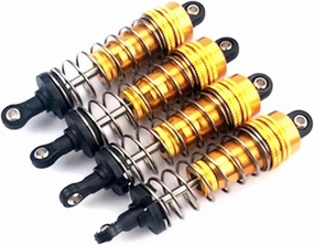RC Shock Absorber Compatible With Wltoys 144001 1/14 RC Drift For Racing Car Replacement Accessory Parts 4Pcs Metal Shock Absorber Damper