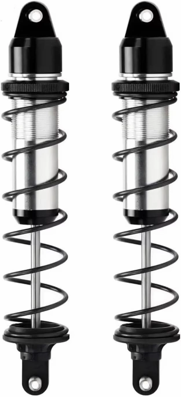 Rc Shock Absorber For Arrma 8S For Kraton For Outcast 1/5 2pcs 180mm Ara330609 190mm Ara330610 Alloy Shock Absorber Damper Shock Set Rc Car Parts Replacement(Black,190mm)