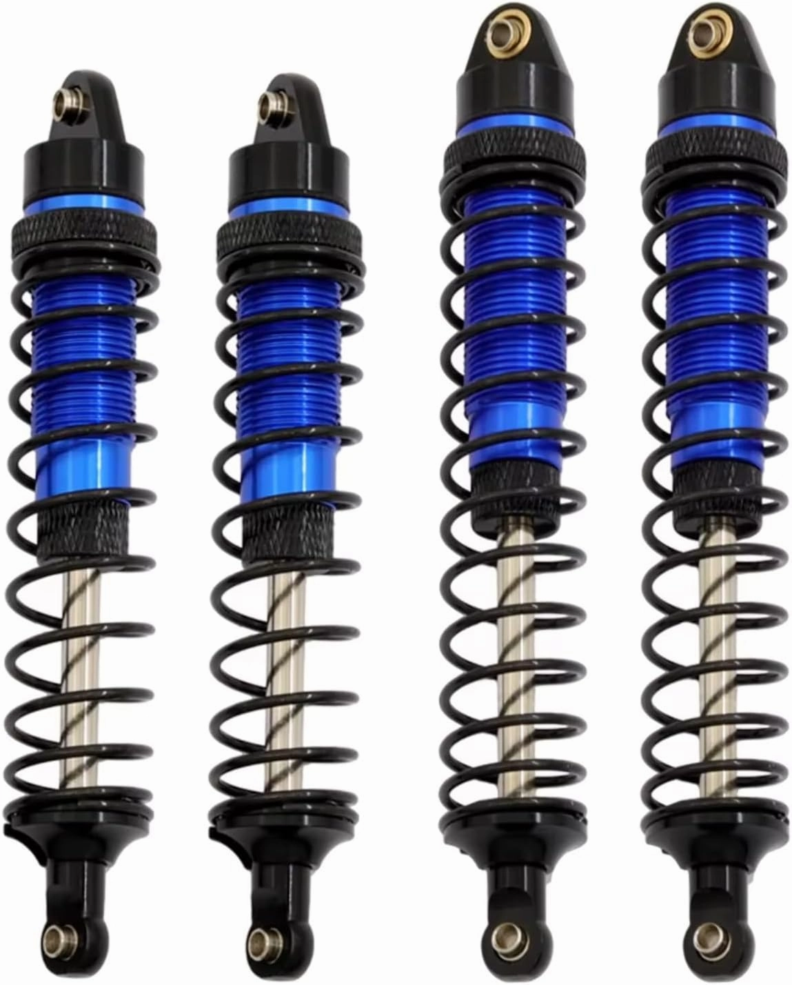 Rc Shock Absorber For Arrma For Granite For Typhon Big For Rock 1/10 4pcs Metal Front And Rear Shock Absorber Damper RC Car Upgrade Parts(Blue)