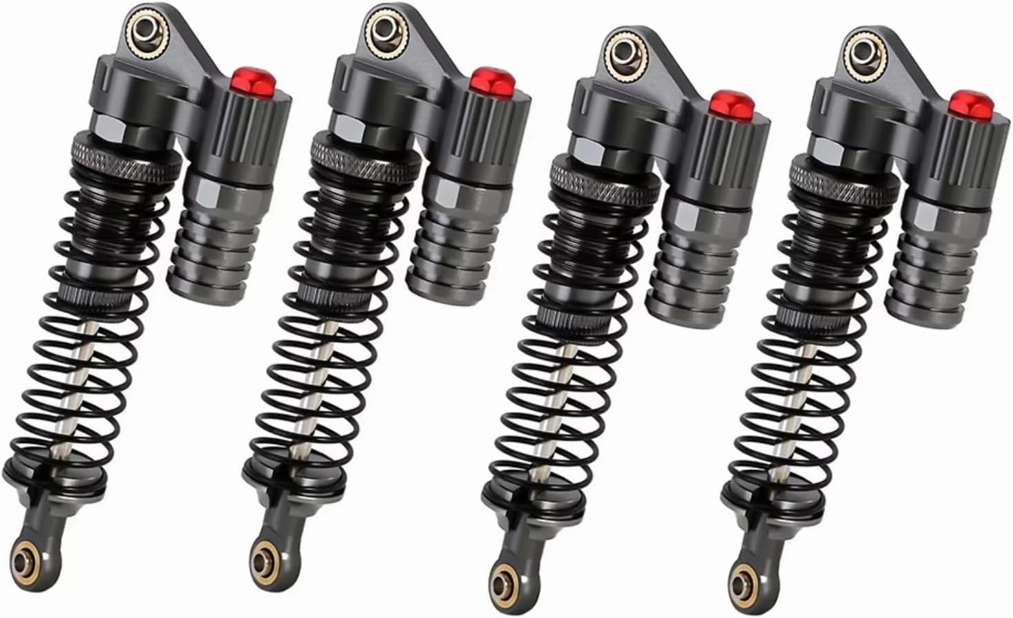 Rc Shock Absorber For Axial For SCX10 90046 D90 1/10 4PCS Metal 96mm Shock Absorber Oil Damper RC Crawler Car Upgrade Parts Replacement Accessories Replacement