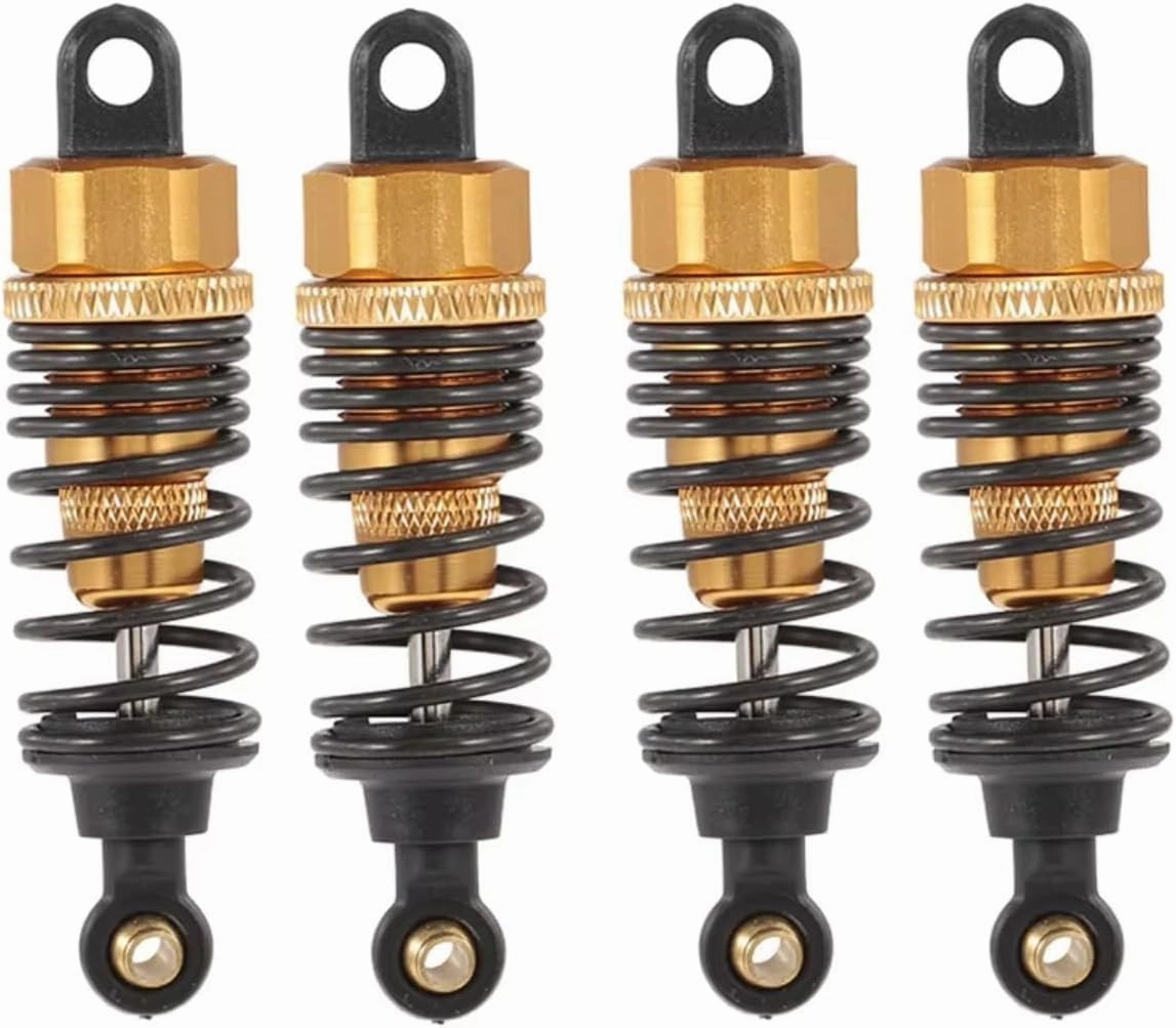 Rc Shock Absorber For HSP For Redcat For HPI 1:10 2pcs pcs 60mm Metal Shock Absorber Damper Drift For Racing RC RC Car Parts Accessories Upgrade Replacement Use(Yellow,4pcs)