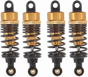 Rc Shock Absorber For HSP For Redcat For HPI 1:10 2pcs pcs 60mm Metal Shock Absorber Damper Drift For Racing RC RC Car Parts Accessories Upgrade Replacement Use(Yellow,4pcs)