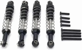 Rc Shock Absorber For MN D90 D91 MN45 MN96 MN99 For MN99S Aluminum Alloy Shock Absorber With Extender RC Car Tracked Vehicle Parts And Accessories Replacement(Black)