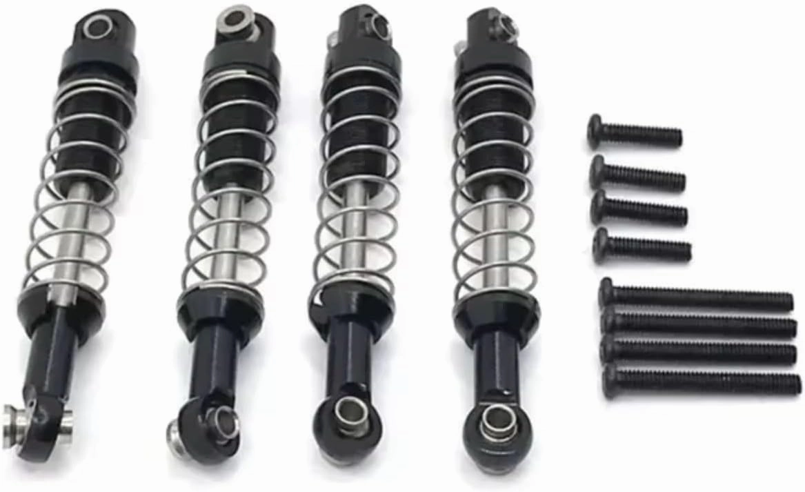 Rc Shock Absorber For MN D90 D91 MN45 MN96 MN99 For MN99S Aluminum Alloy Shock Absorber With Extender RC Car Tracked Vehicle Parts And Accessories Replacement(Black)