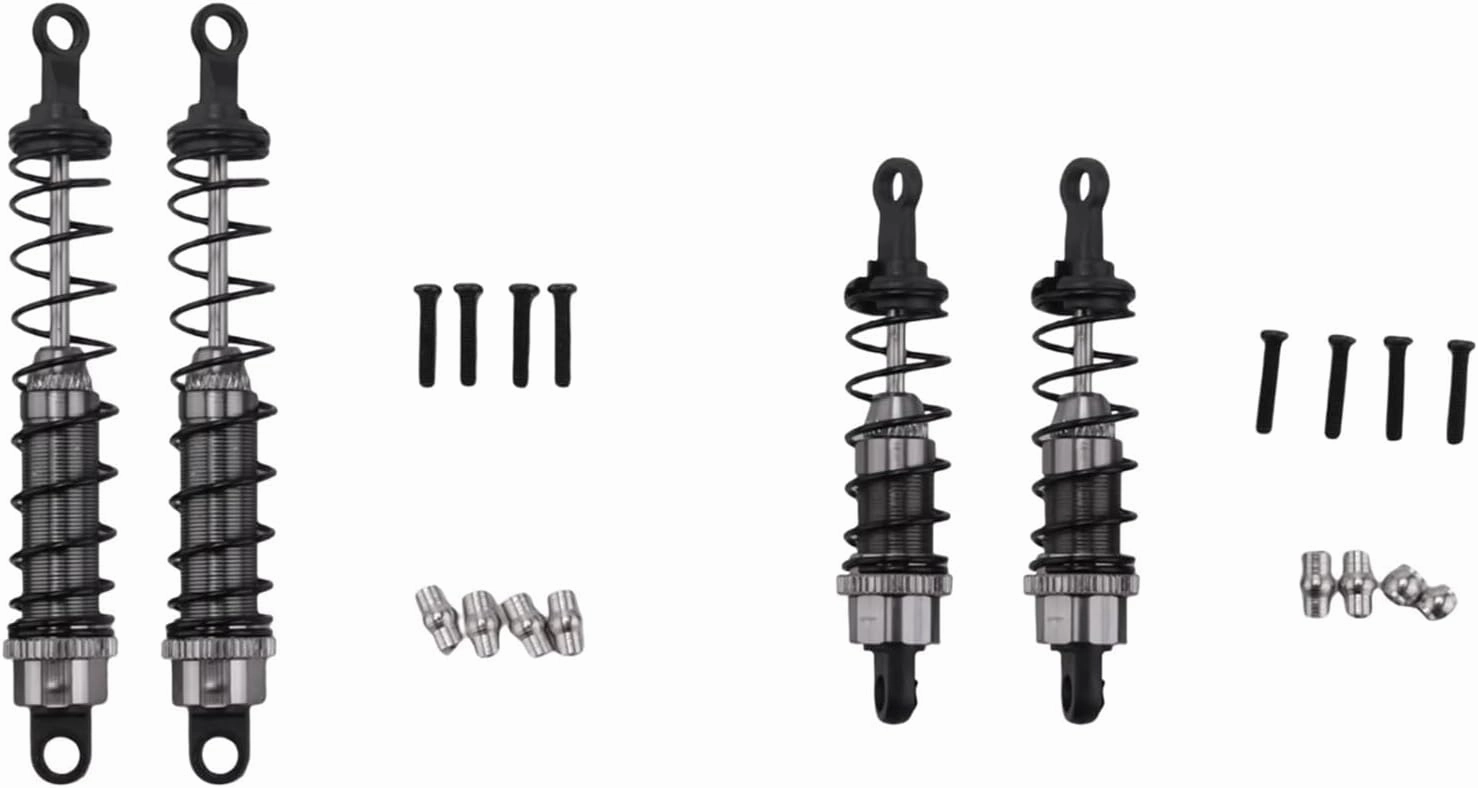 Rc Shock Absorber For WLtoys 12428 12423 1/12 4pcs Metal Oil Filled Front&Rear Shock Absorber RC Car Crawler Parts And Accessories Upgrade Replacement Use