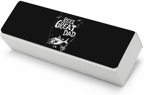Reel Cool Dad Papa Grandpa Fishing Funny Glass Case Hard Shell Eyeglasses Cases Glasses Holder Protector Box